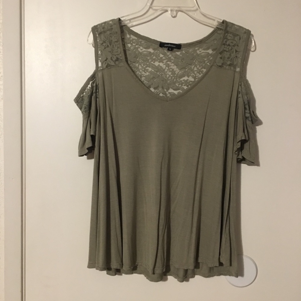 Ambiance cold shoulder top